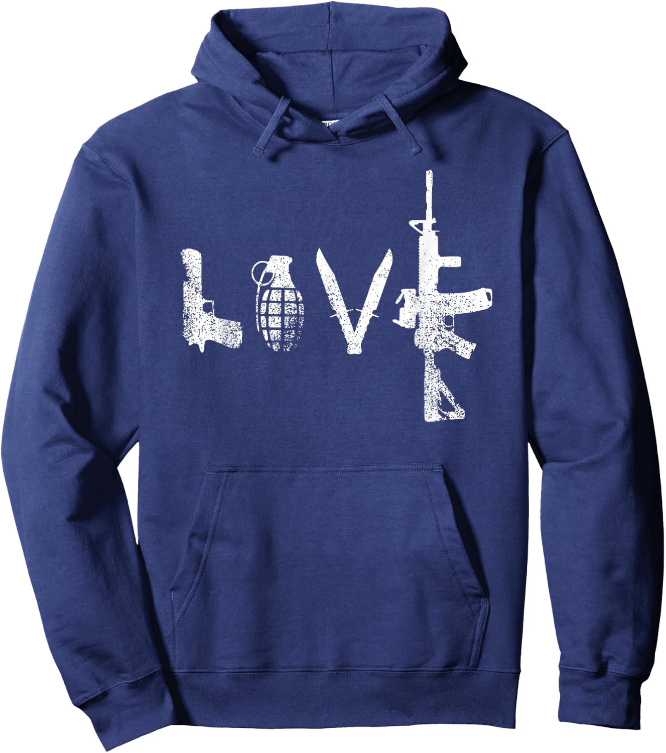 Gun Love Shirt AR15 Handgun Grenade Hoodie - Hoodie | Navy