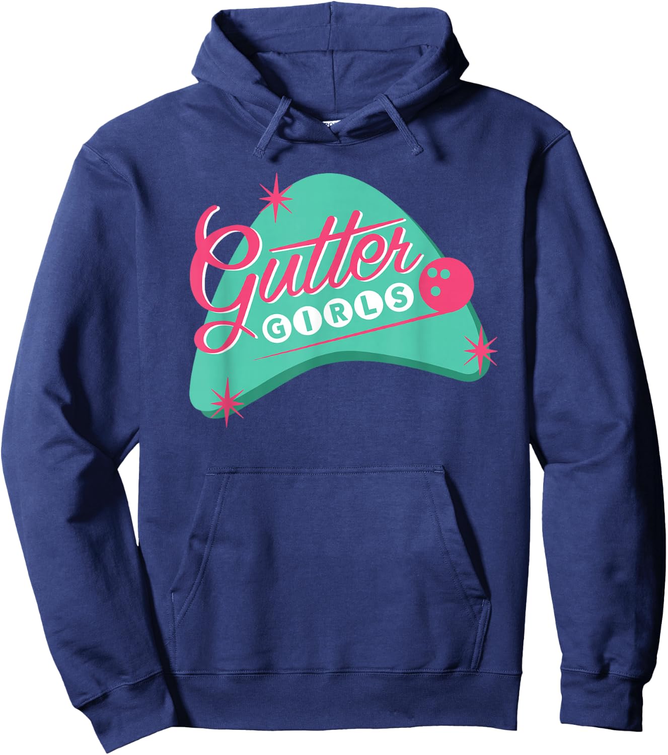 Gutter Girls Bowling League Team Shirt or Girls Hoodie - Hoodie | Navy