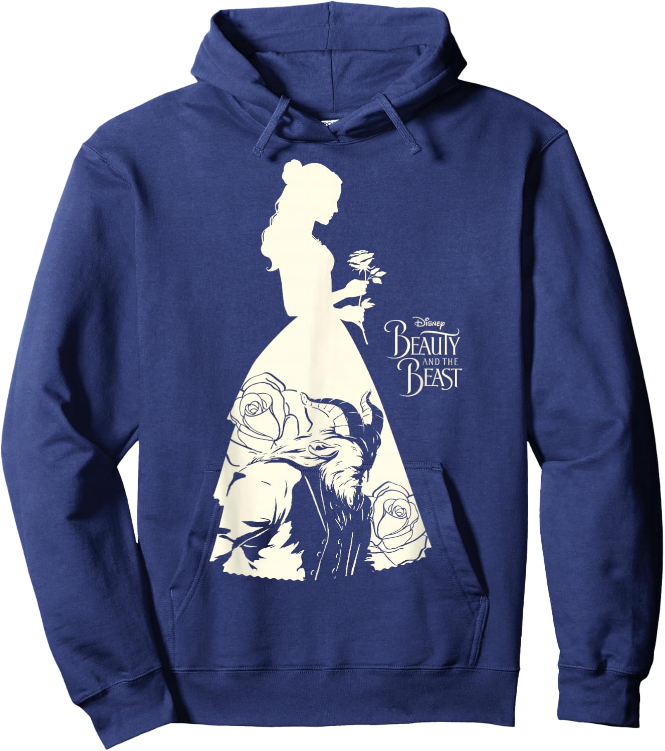 Disney Beauty & The Beast Belle Silhouette Graphic Hoodie - Hoodie | Navy