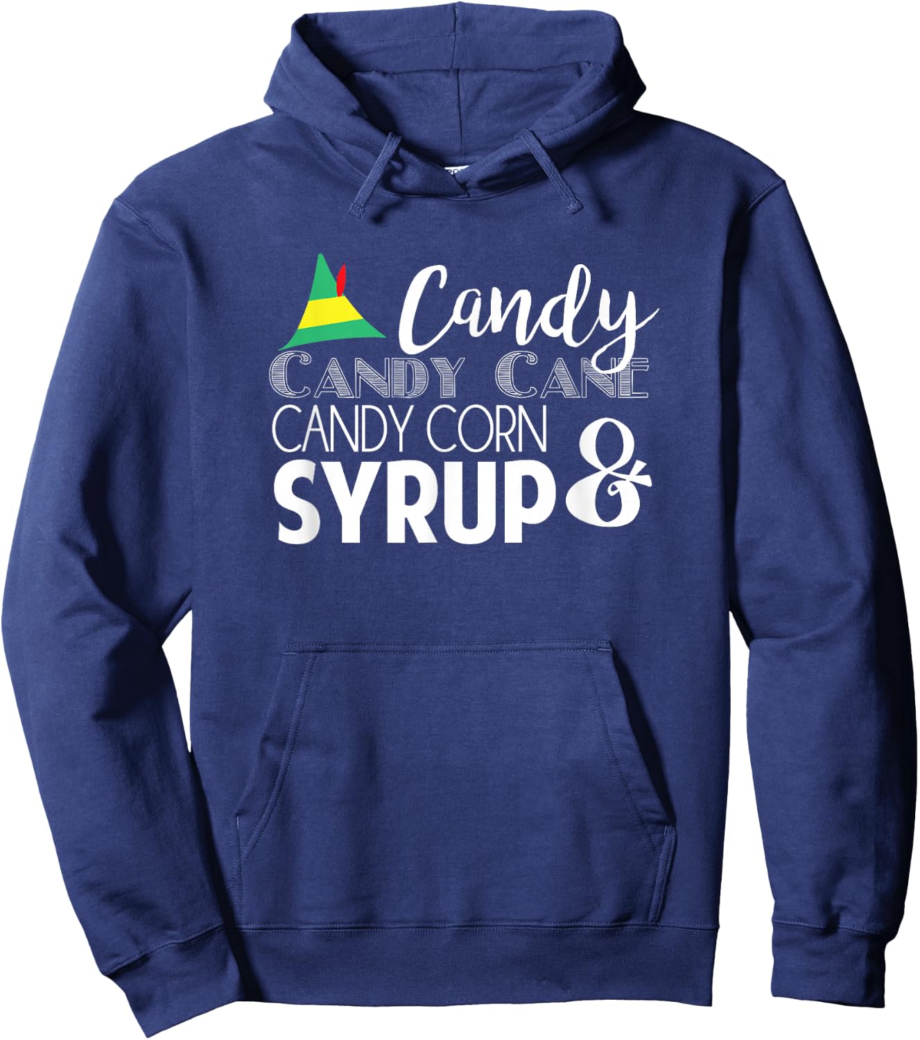 Elf -- 4 main food groups Hoodie - Hoodie | Navy