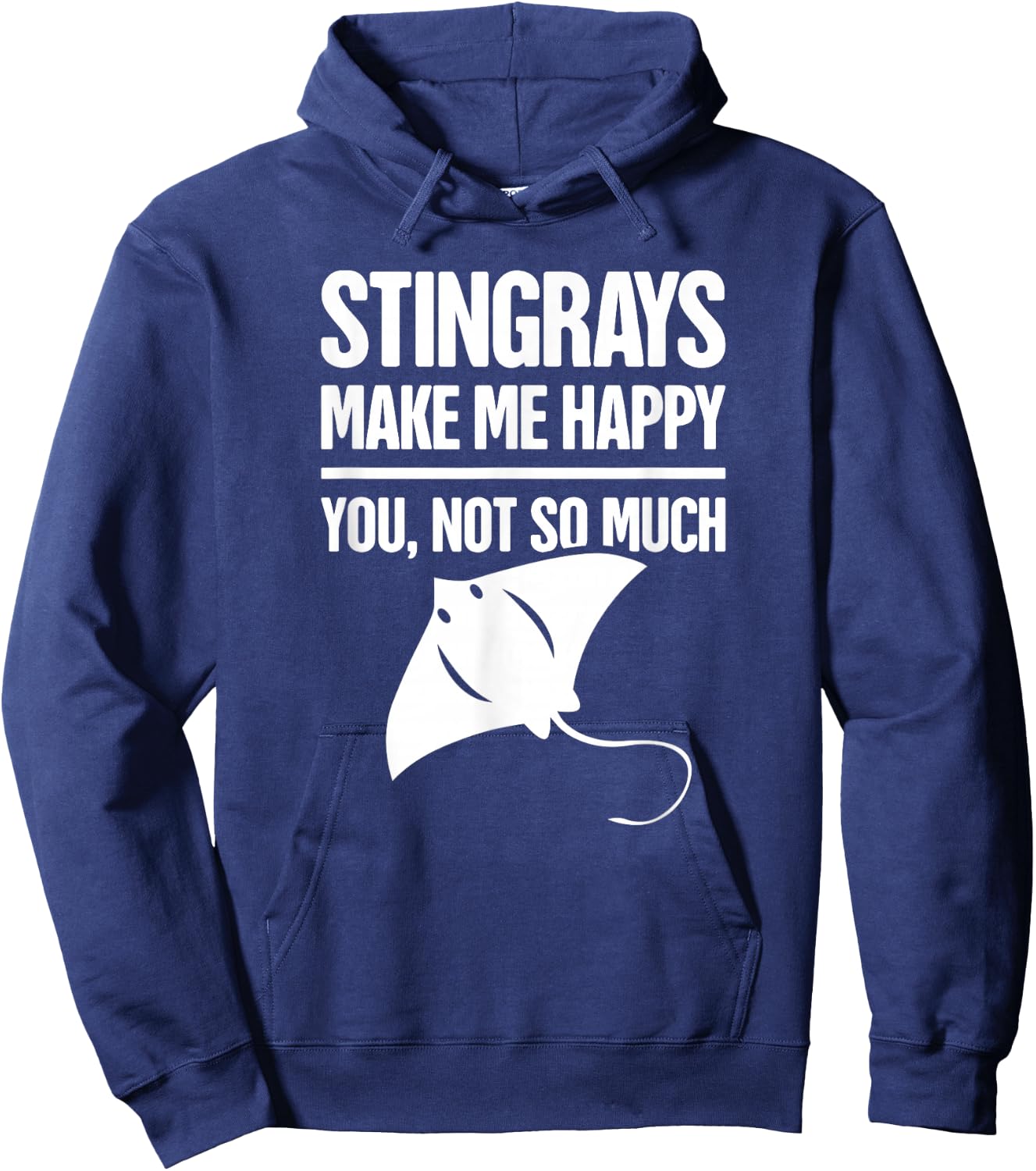 Funny Sting Ray, Ocean Creature, & Skate / Stingray Hoodie - Hoodie | Navy