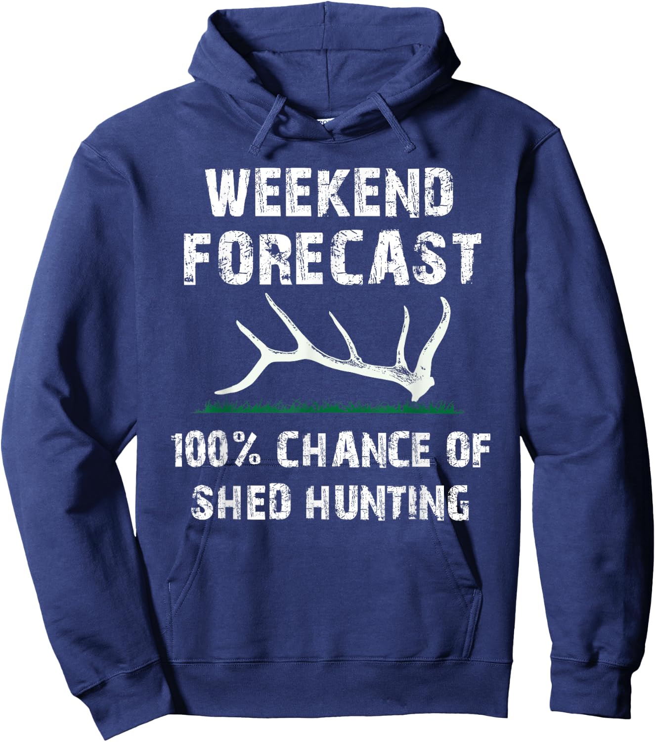 Elk & Deer Shed antler hunting, shed hunters Hoodie - Hoodie | Navy