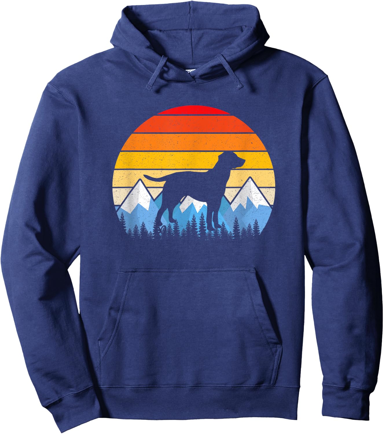 Vintage Retro Dog Gifts Labrador Retriever Lovers T Shirts Men Women Girls Kids Hoodie - Hoodie | Navy