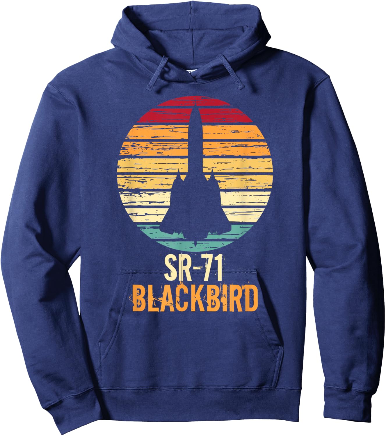 Vintage SR-71 Blackbird Military Aviation Aircraft Hoodie - Hoodie | Navy