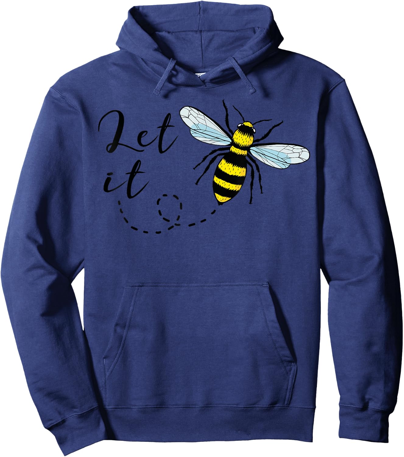 Let It Bee T Shirt Honey Bee Hoodie - Hoodie | Navy