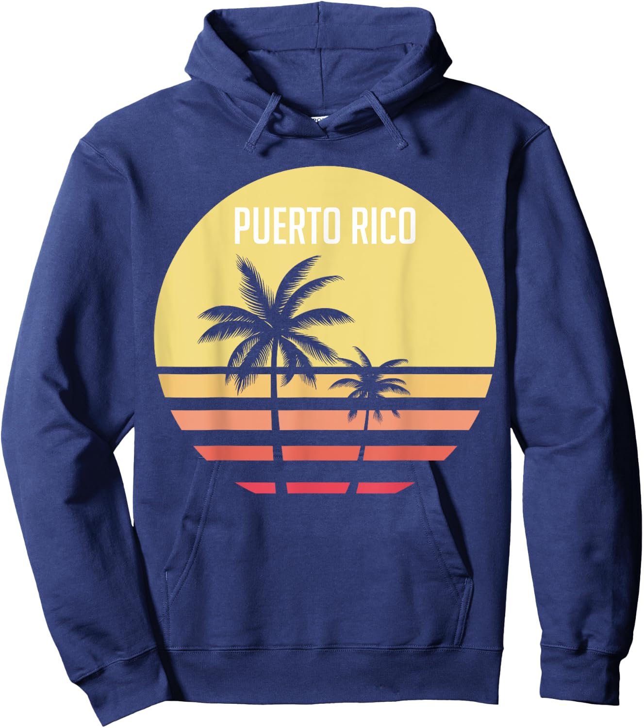 70's 80's Puerto Rico Vintage Shirt | North America Fan Gift Hoodie - Hoodie | Navy