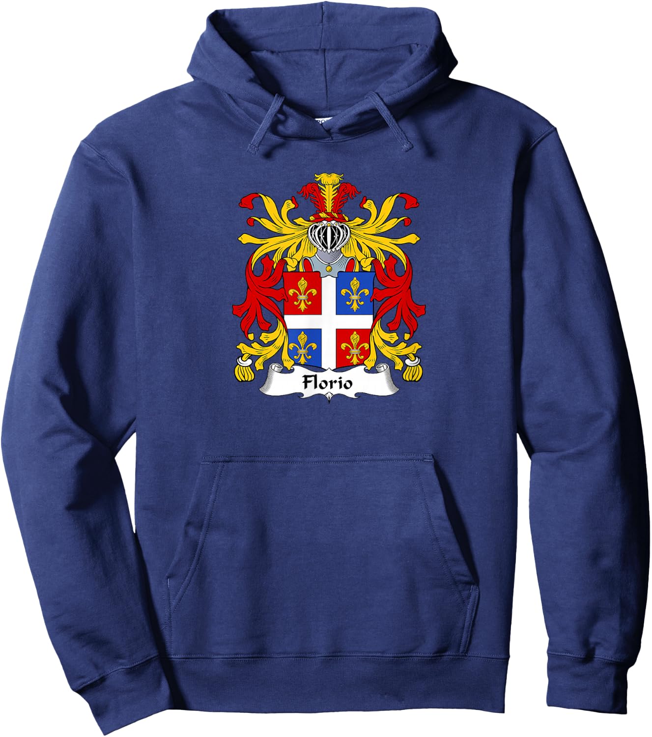 Florio Coat of Arms - Family Crest Hoodie - Hoodie | Navy