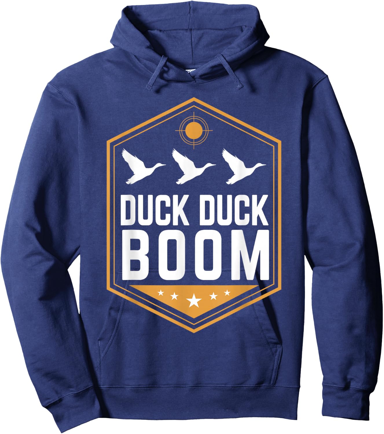 Duck Hunting Funny Duck Duck Boom Graphic Gear Hoodie - Hoodie | Navy