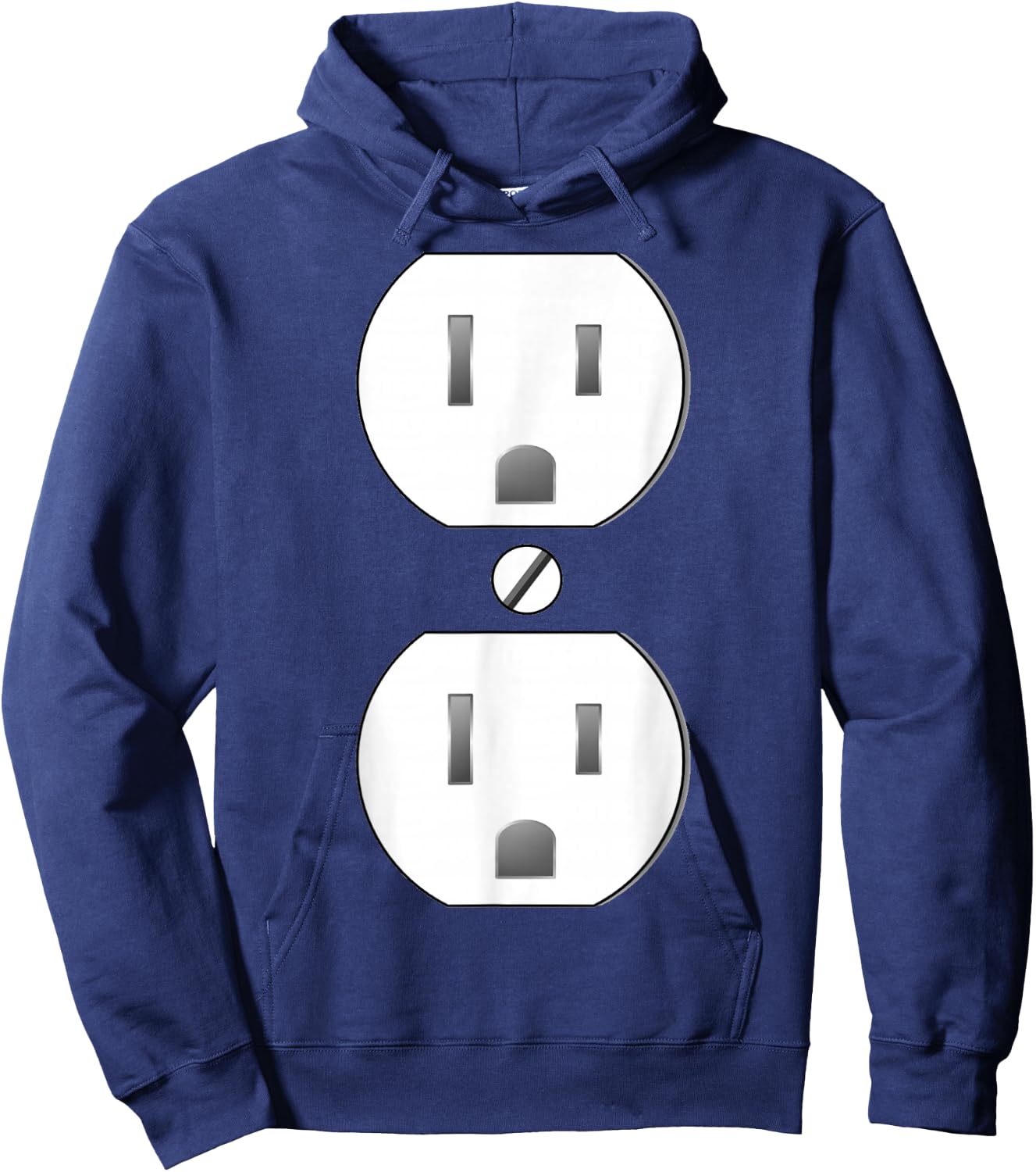 Electrical Outlet Socket Easy Costume Hoodie - Hoodie | Navy