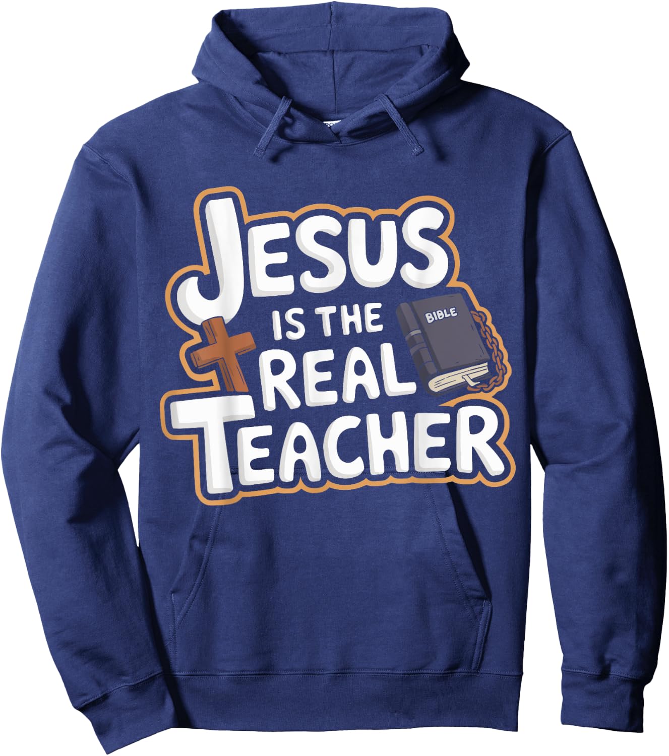 Jesus Is The Real Teacher VBS Bible School Religious Hoodie - Hoodie | Navy