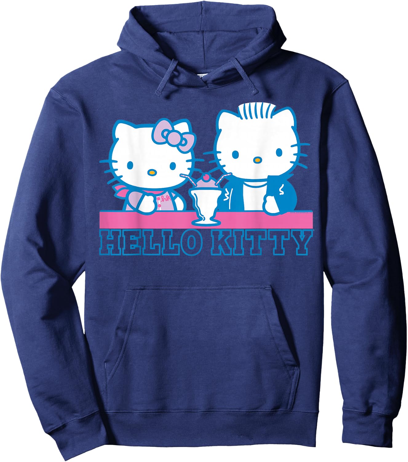 Hello Kitty and Dear Daniel Milkshake Date Hoodie - Hoodie | Navy