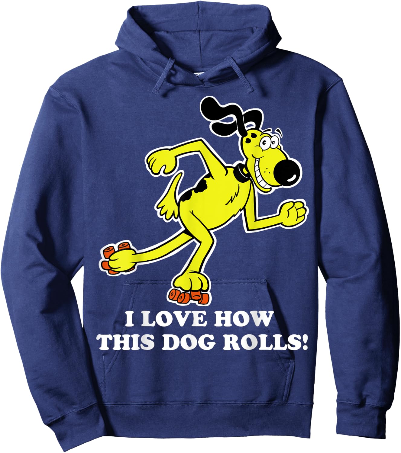 Roller Skating Dog Shirt Hoodie - Hoodie | Navy