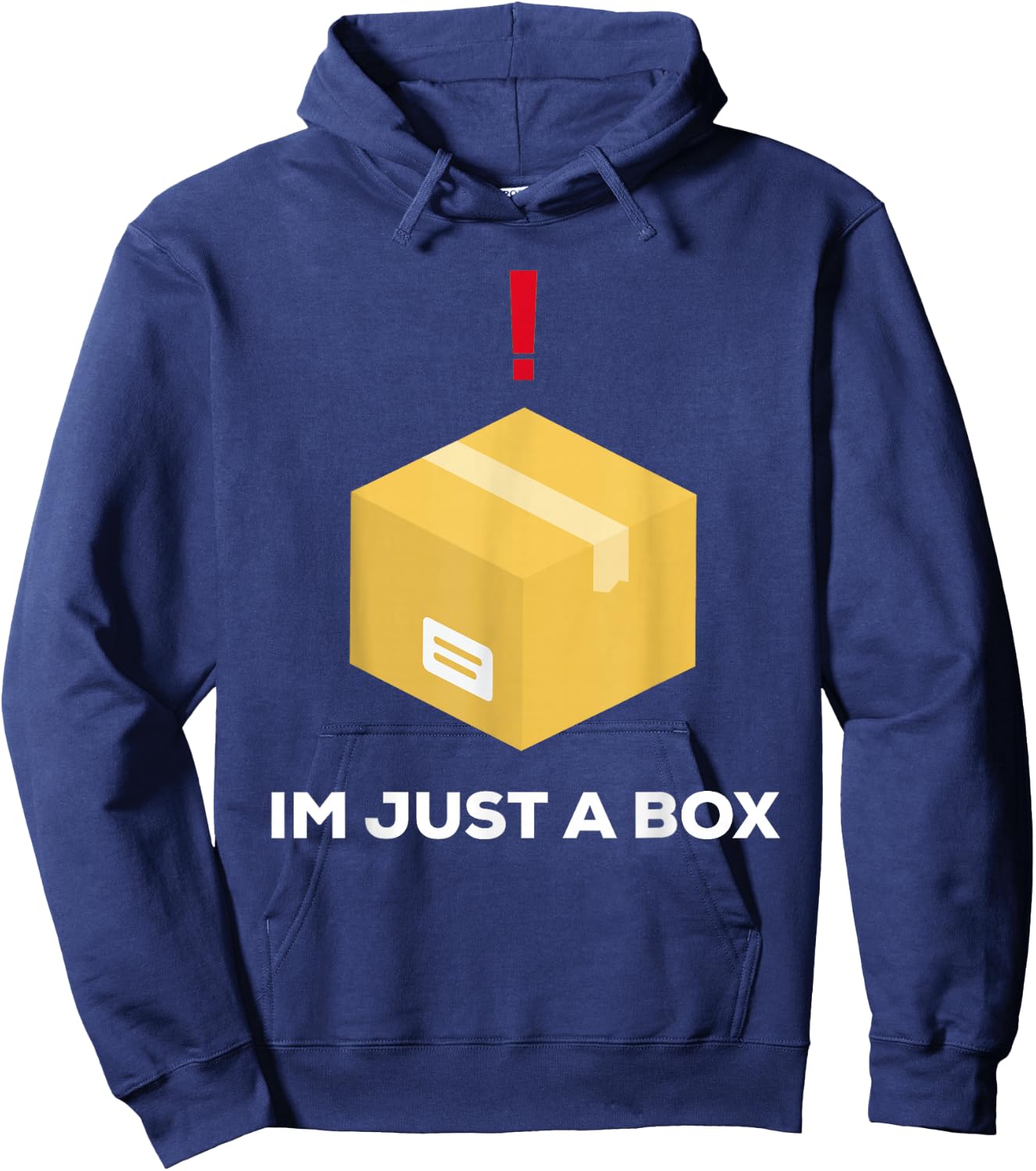 Im Just A Box Funny Fast Solid Gear Hoodie - Hoodie | Navy