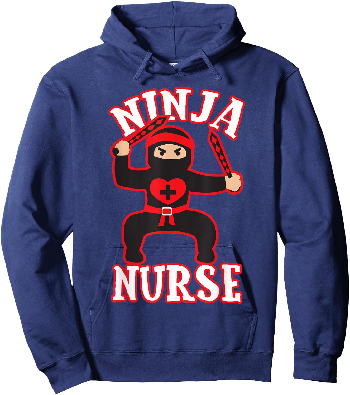 Cool Ninja Nurse Nursing Hospital Funny Gift Hoodie - Hoodie | Navy