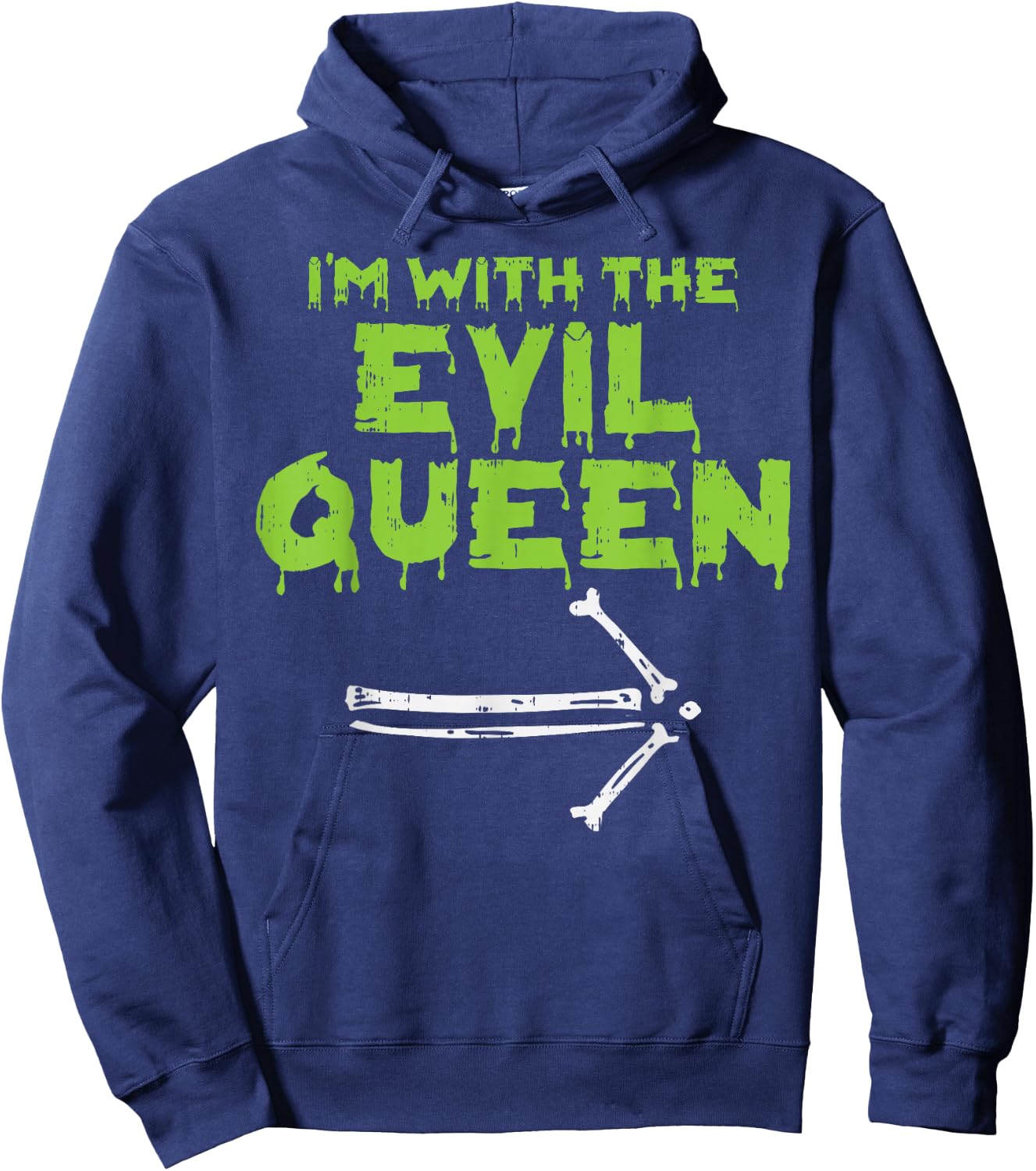 Im With The Evil Queen Matching Couple Halloween Costume Him Hoodie - Hoodie | Navy