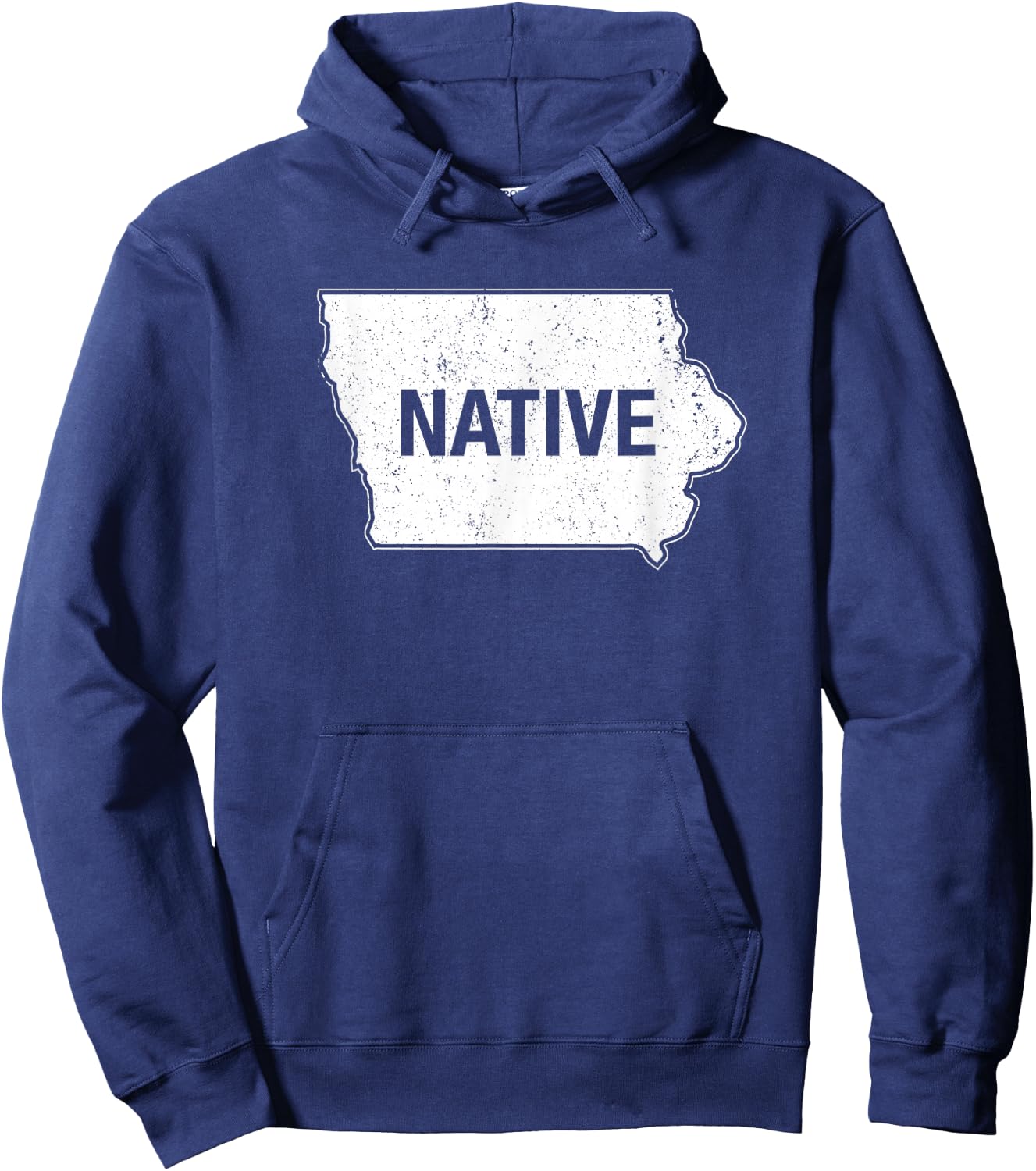 Iowa Native IA Des Moines Iowa City Cedar Rapids Hoodie - Hoodie | Navy
