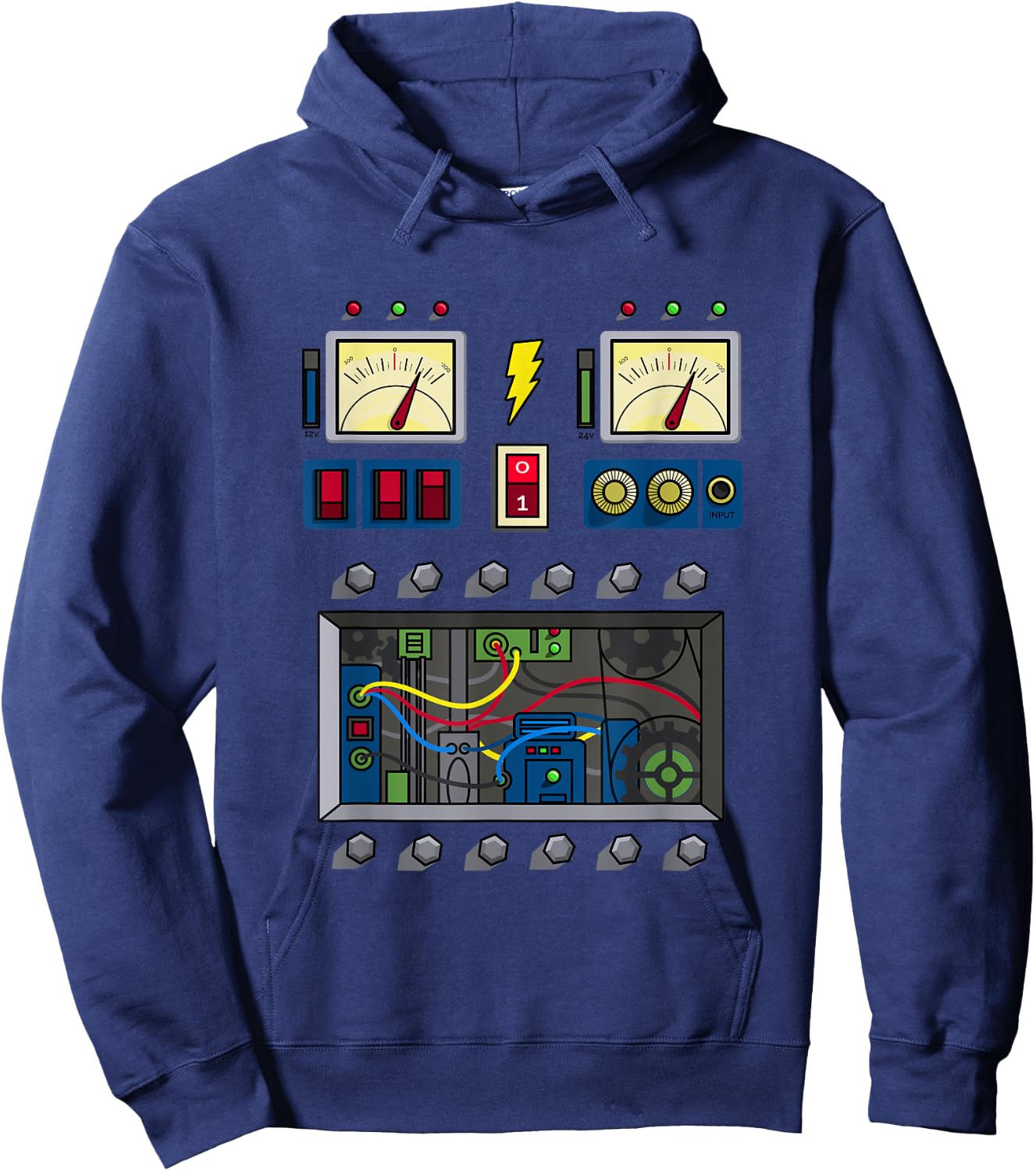 I Love Robot Gift All Ages Robotic Kids Girls Boys Robot Hoodie - Hoodie | Navy