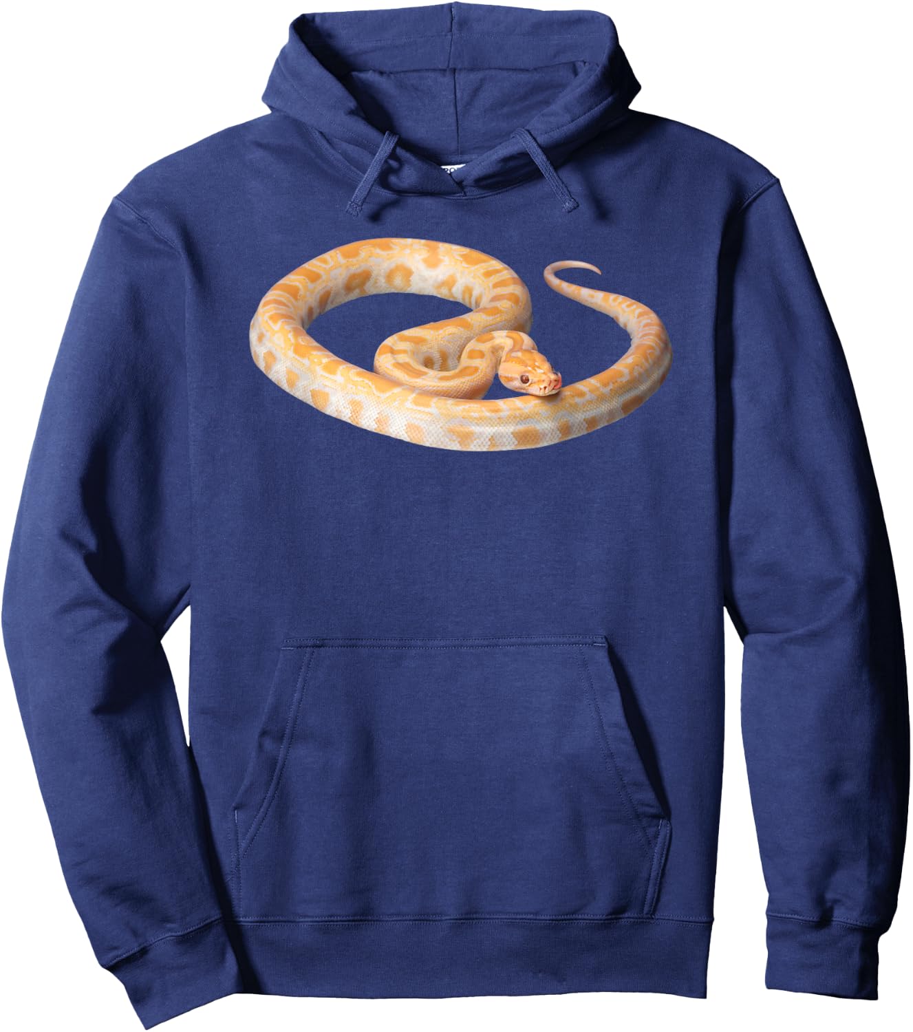 Albino Burmese Python T Shirt Golden Python Snake Shirt Hoodie - Hoodie | Navy