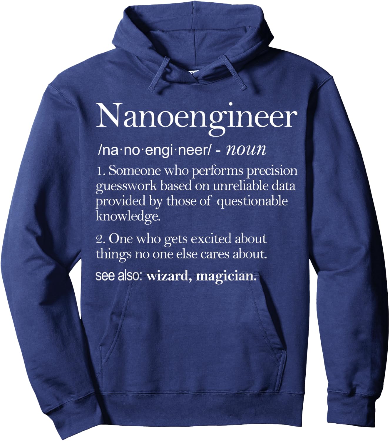 Nano Engineer Definition Apparel, Nano Engineering Hoodie - Hoodie | Navy