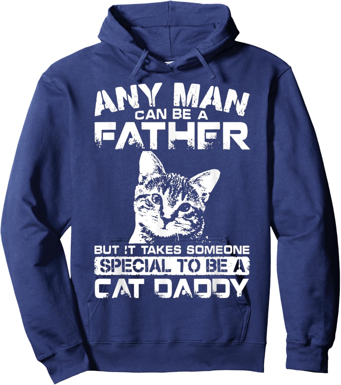Father But It Takes Someone Special To Be A Cat Daddy Women Kids Hoodie - Hoodie | Navy