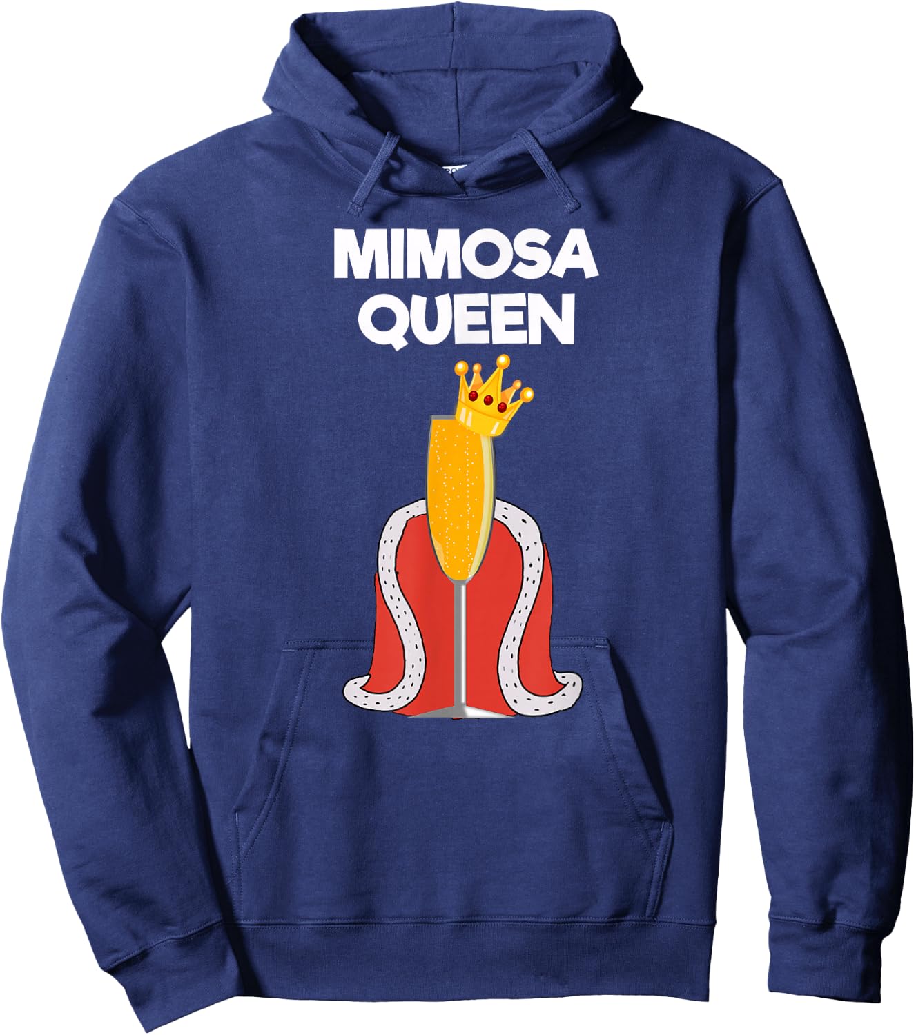 Mimosa - Funny Mimosa Queen Hoodie - Hoodie | Navy