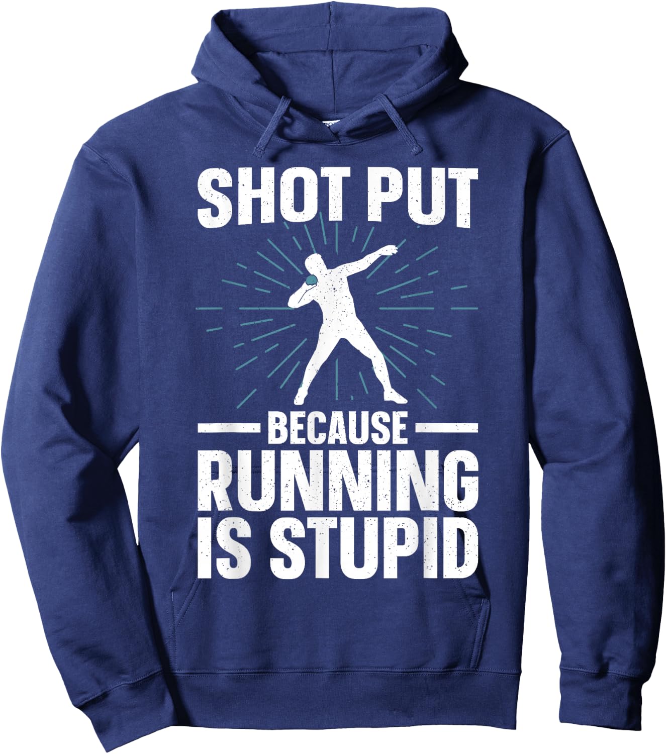 Shot Put Art Women Track And Field Coach Shot Put Hoodie - Hoodie | Navy