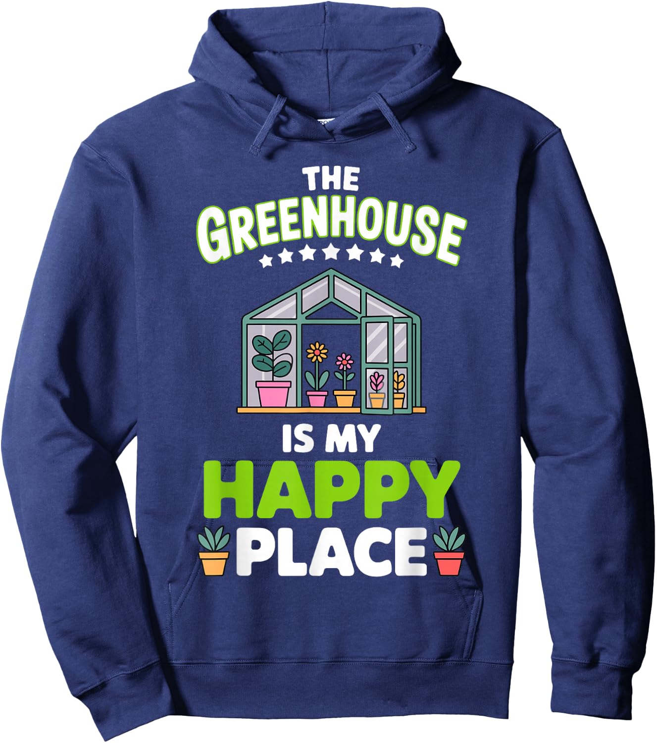 Cute Greenhouse Art Women Gardening Greenhouse Owner Hoodie - Hoodie | Navy
