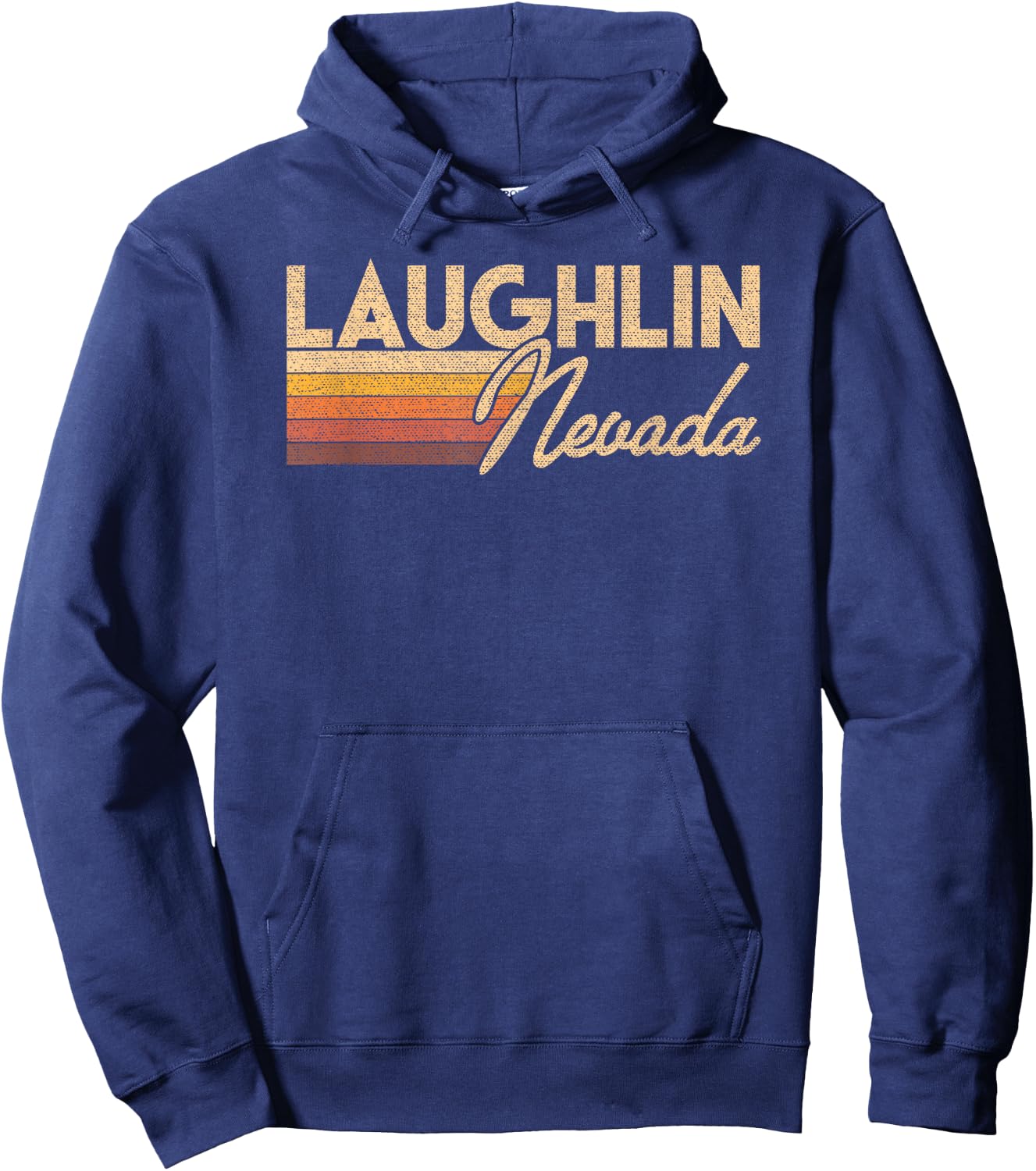 80s Style Laughlin Nevada Hoodie - Hoodie | Navy