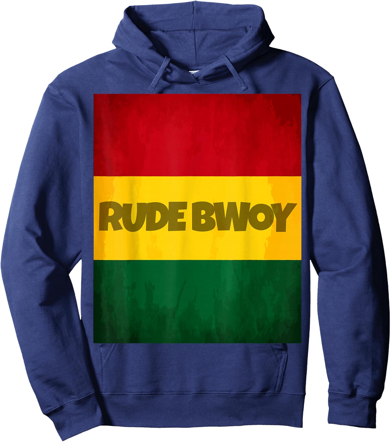 Jamaica Shirt | Jamaican Rasta Reggae Rude Boy Hoodie - Hoodie | Navy