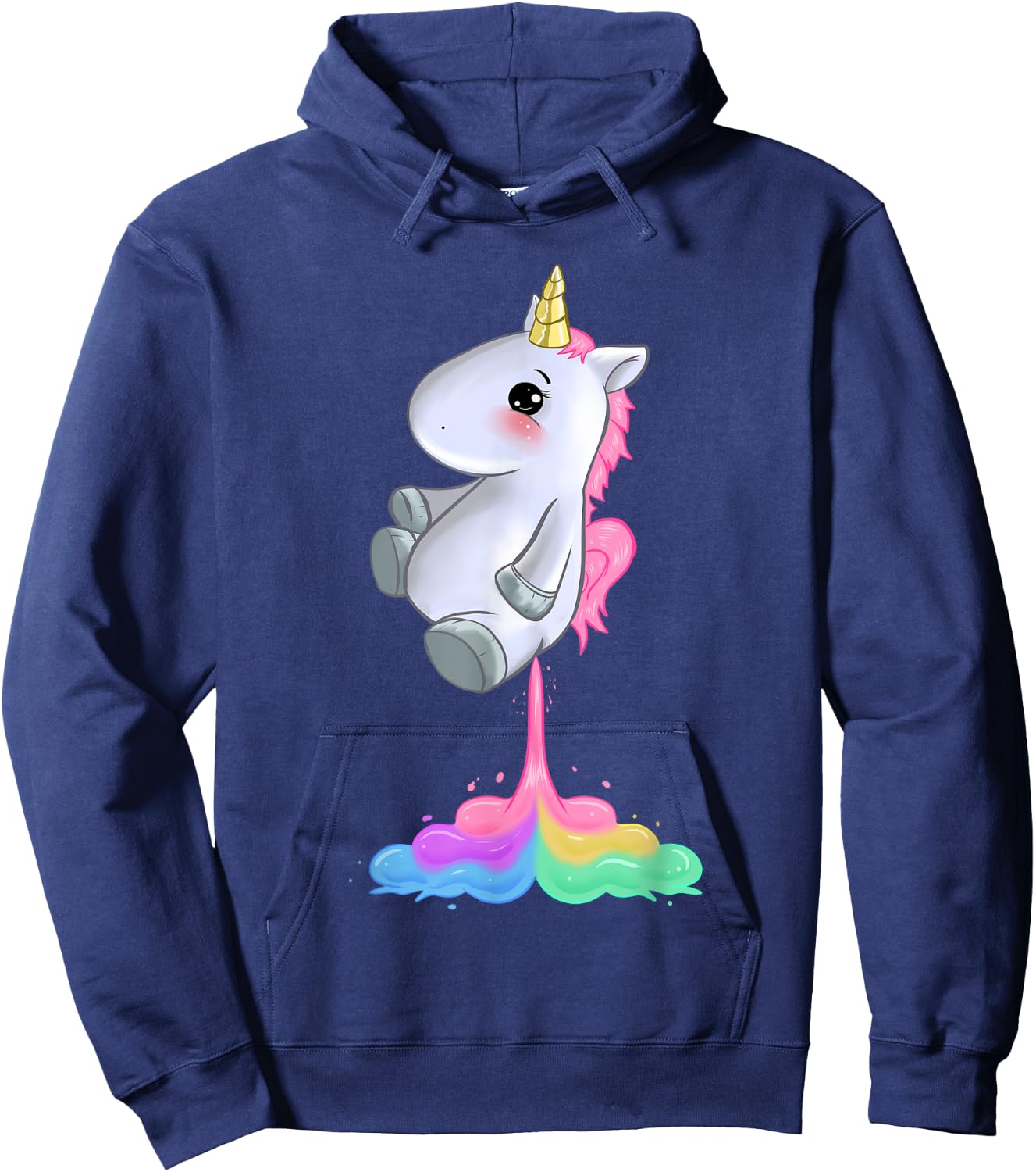 Unicorn Fart Funny Unicorn Shirt Women Girls Unicorn Gift Hoodie - Hoodie | Navy