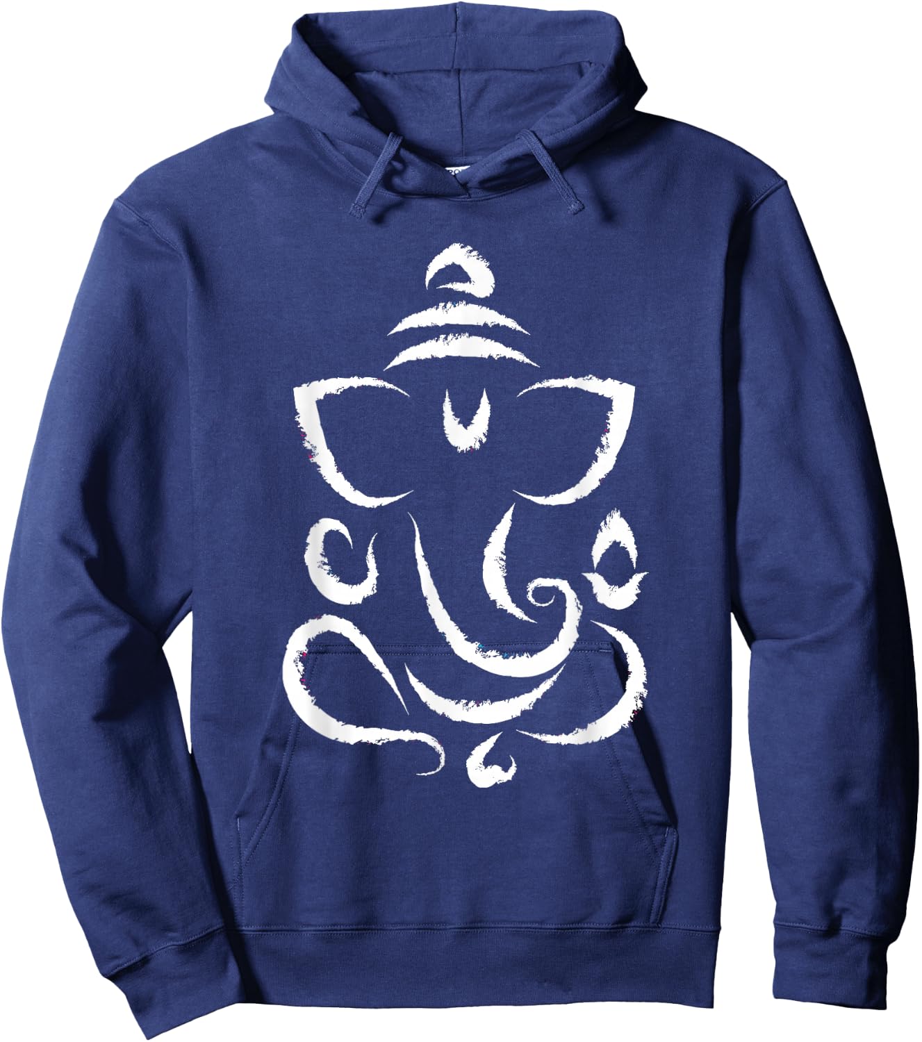 Yoga Hindu Indian Meditation Deepavali Diwali Rangoli Ganesh Hoodie - Hoodie | Navy