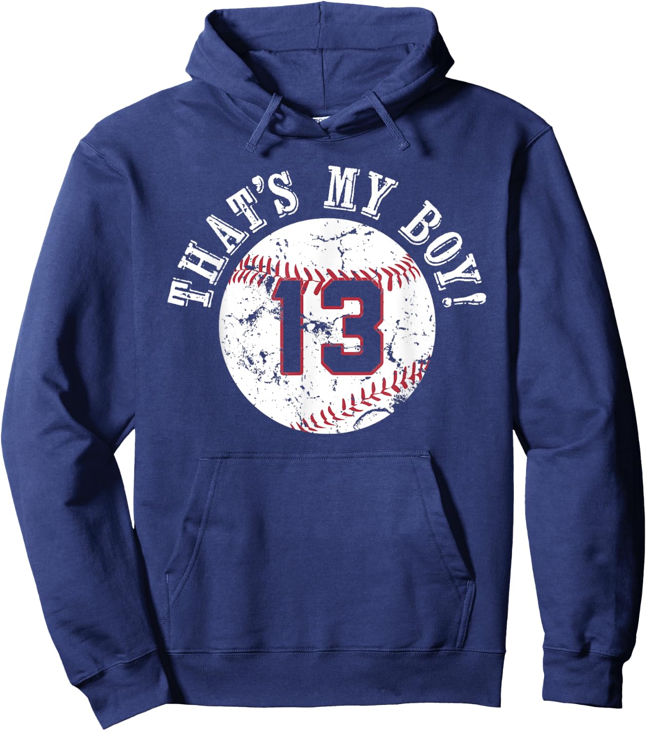 Unique That's My Boy #13 Baseball Player Mom or Dad Gifts Hoodie - Hoodie | Navy