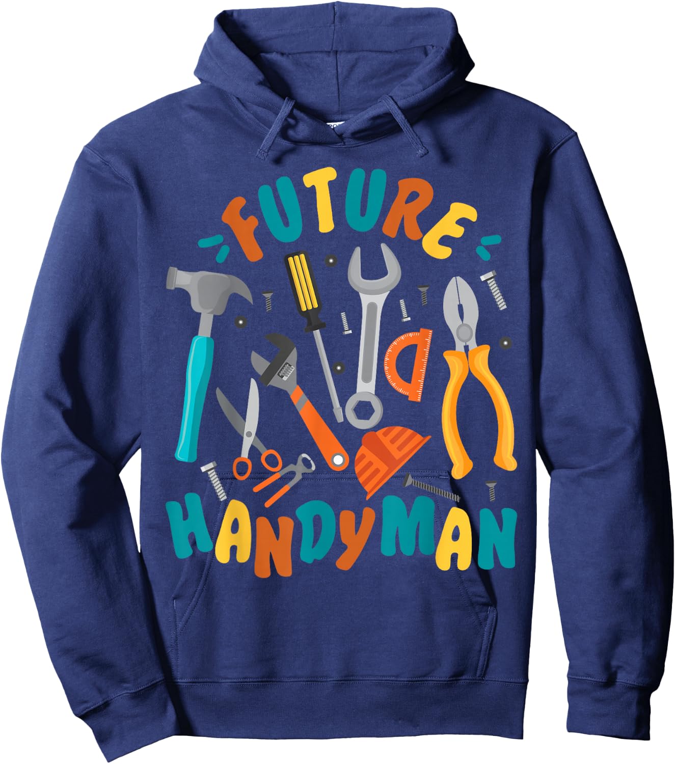 Handyman Toddler Vintage Future Handyman Hoodie - Hoodie | Navy