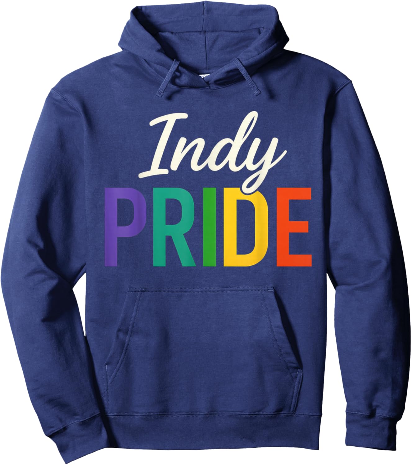 Indy Pride, Cute Gay Pride Month Hoodie - Hoodie | Navy