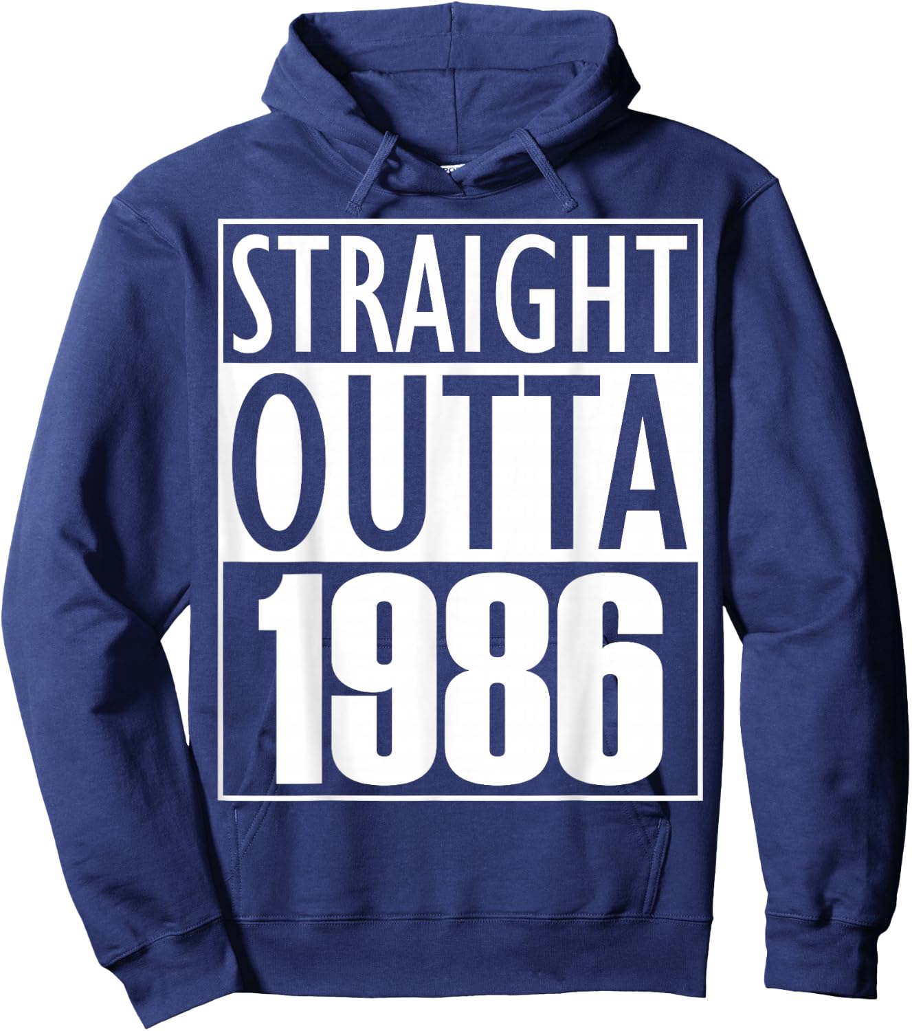 Straight Outta 1986 Birthday Hoodie - Hoodie | Navy