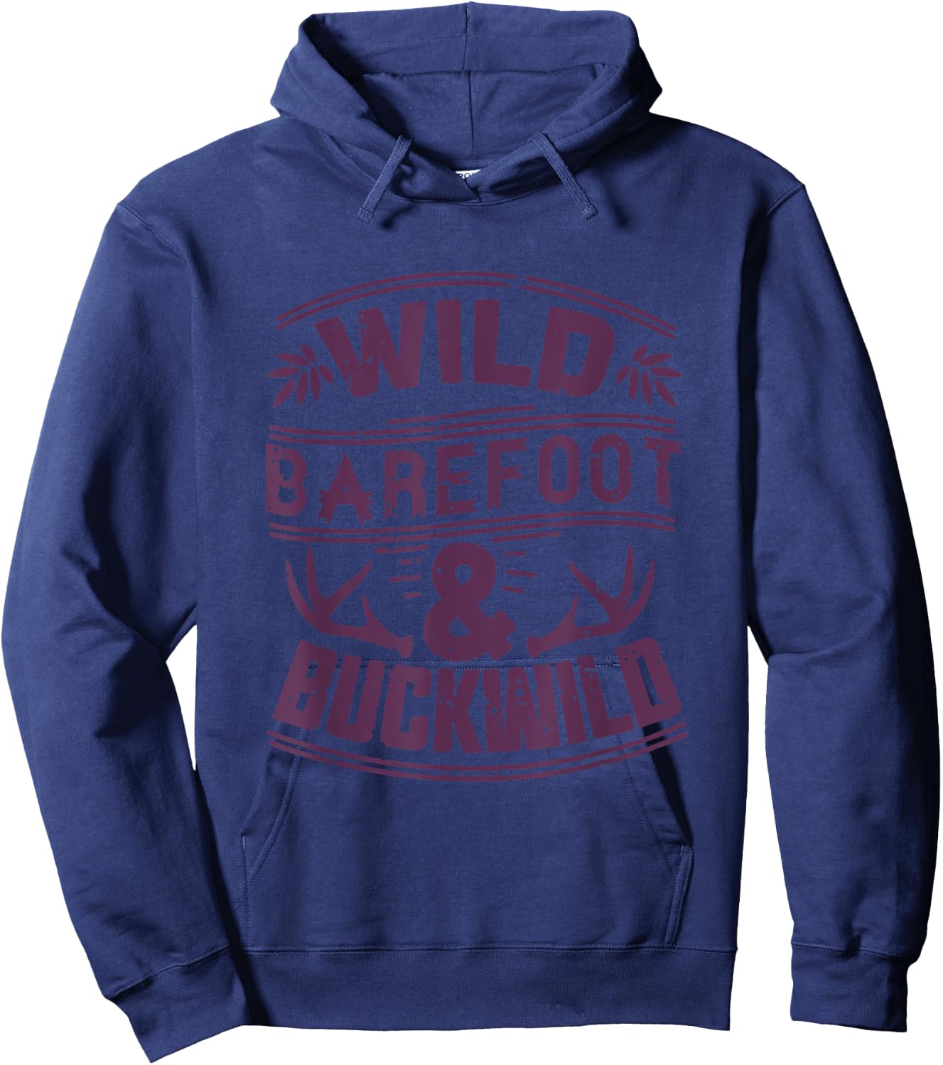 Wild Barefoot & Buckwild Country Southerner Deep South Hoodie - Hoodie | Navy
