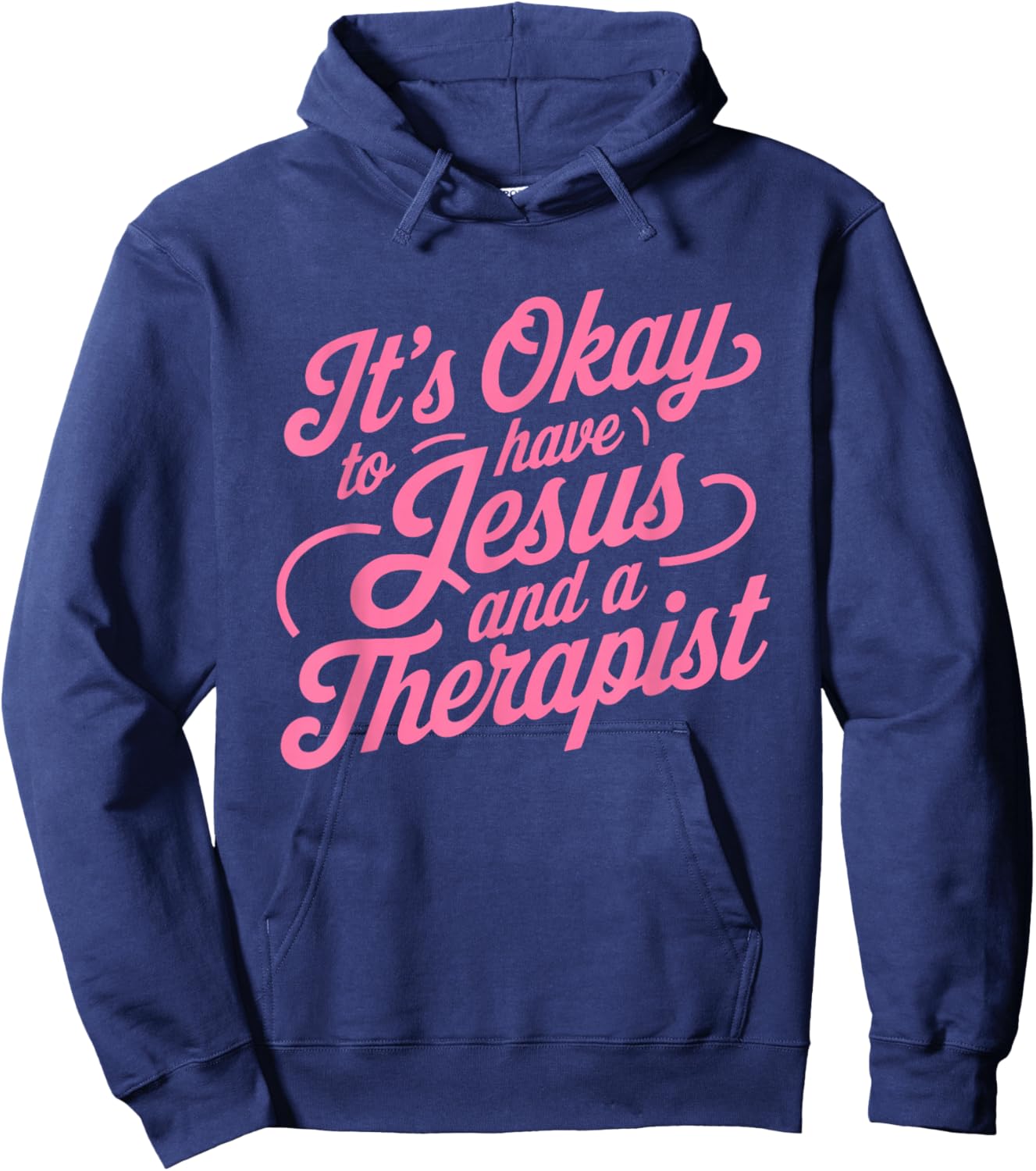 Funny Christian Counselor Therapist Mental Awareness Hoodie - Hoodie | Navy