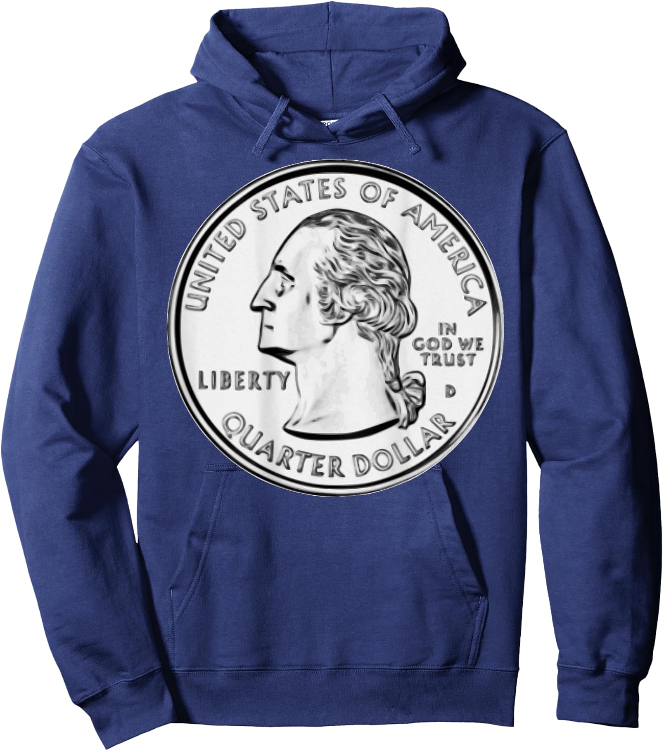 Quarter On Back Costume Quarterback Funny Football Halloween Hoodie - Hoodie | Navy