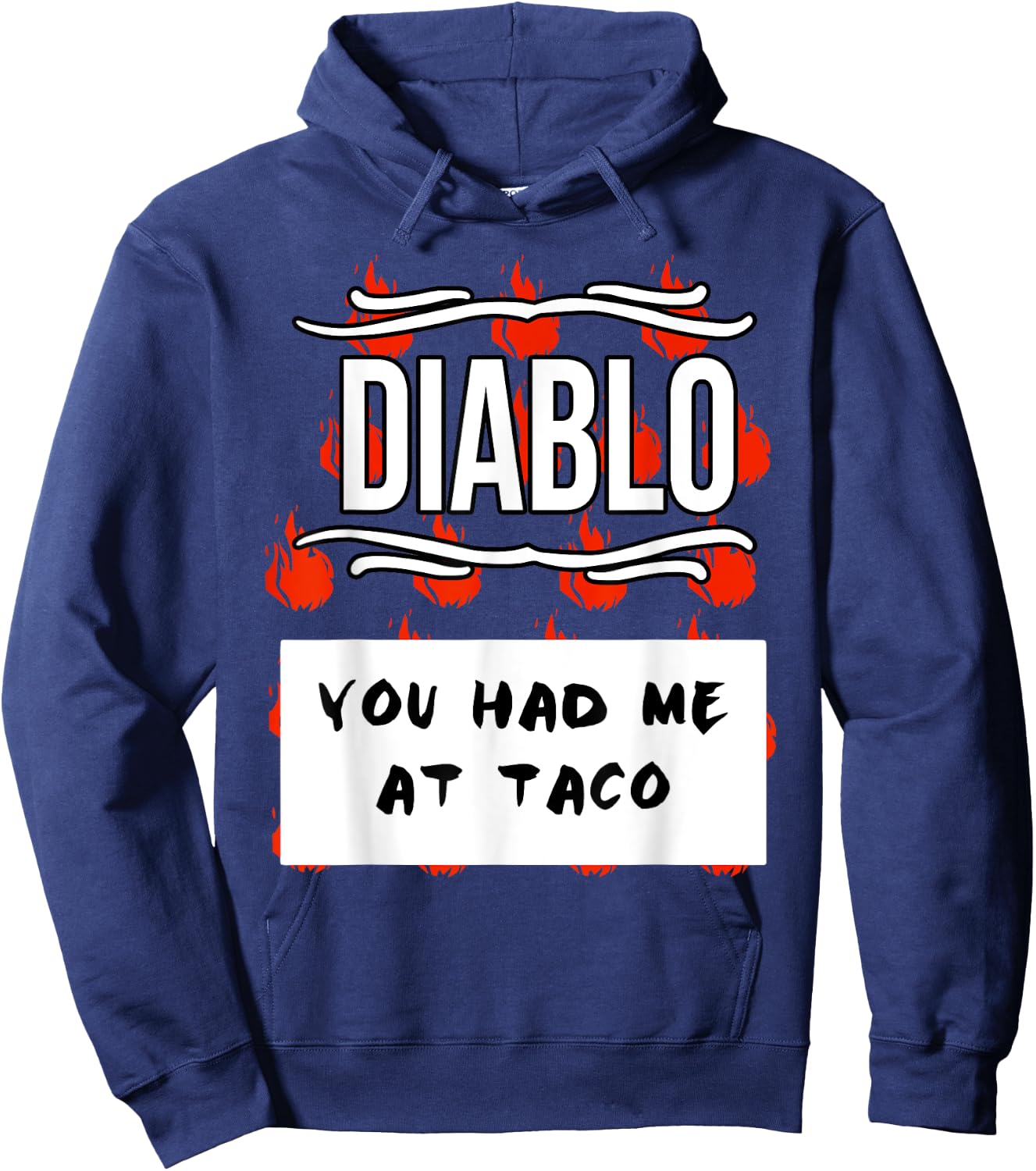 HOT SAUCES Group Halloween Costumes DIABLO SAUCE shirt Hoodie - Hoodie | Navy