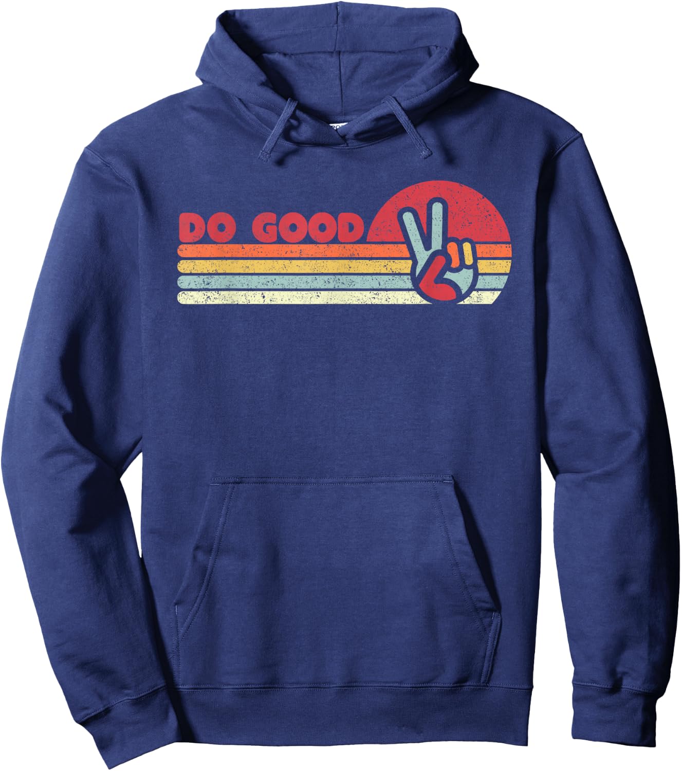 Do Good Mindfulness Shirt Vintage Hoodie - Hoodie | Navy