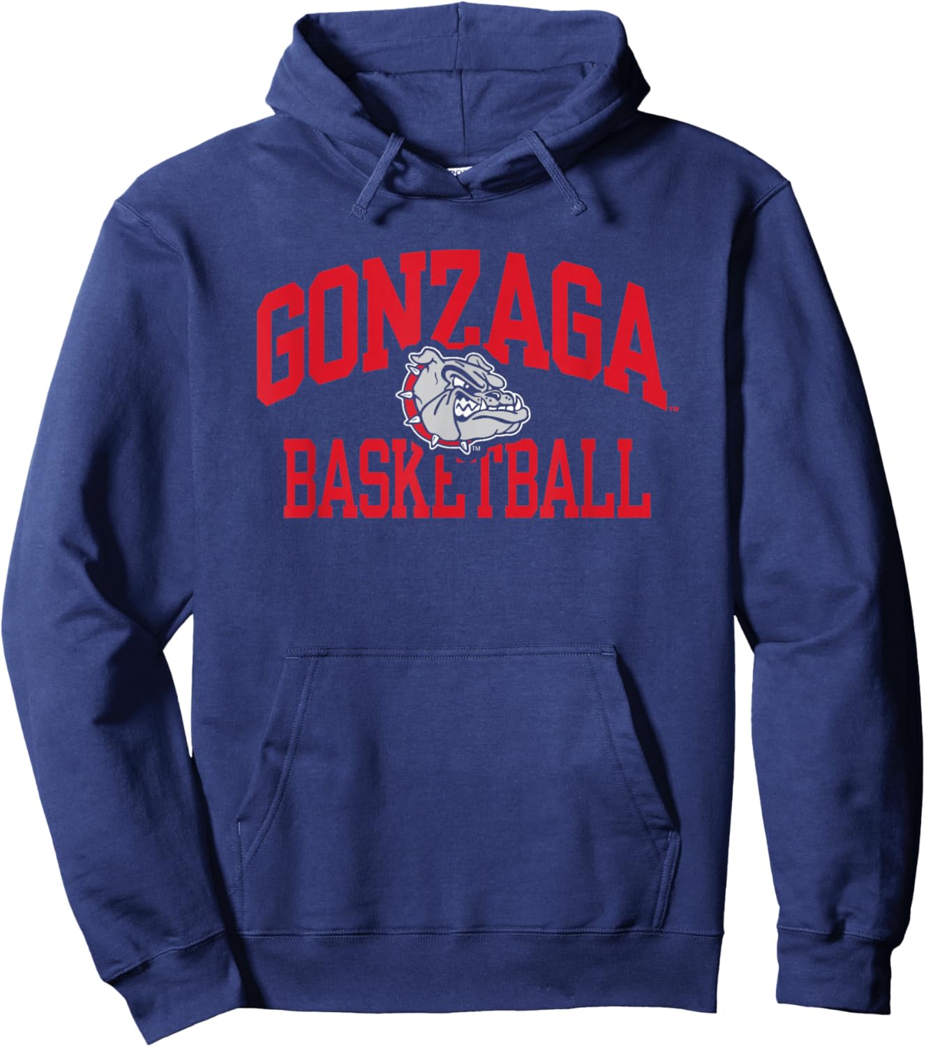 Gonzaga Bulldogs Basketball Arch Navy Officially Licensed Hoodie - Hoodie | Navy