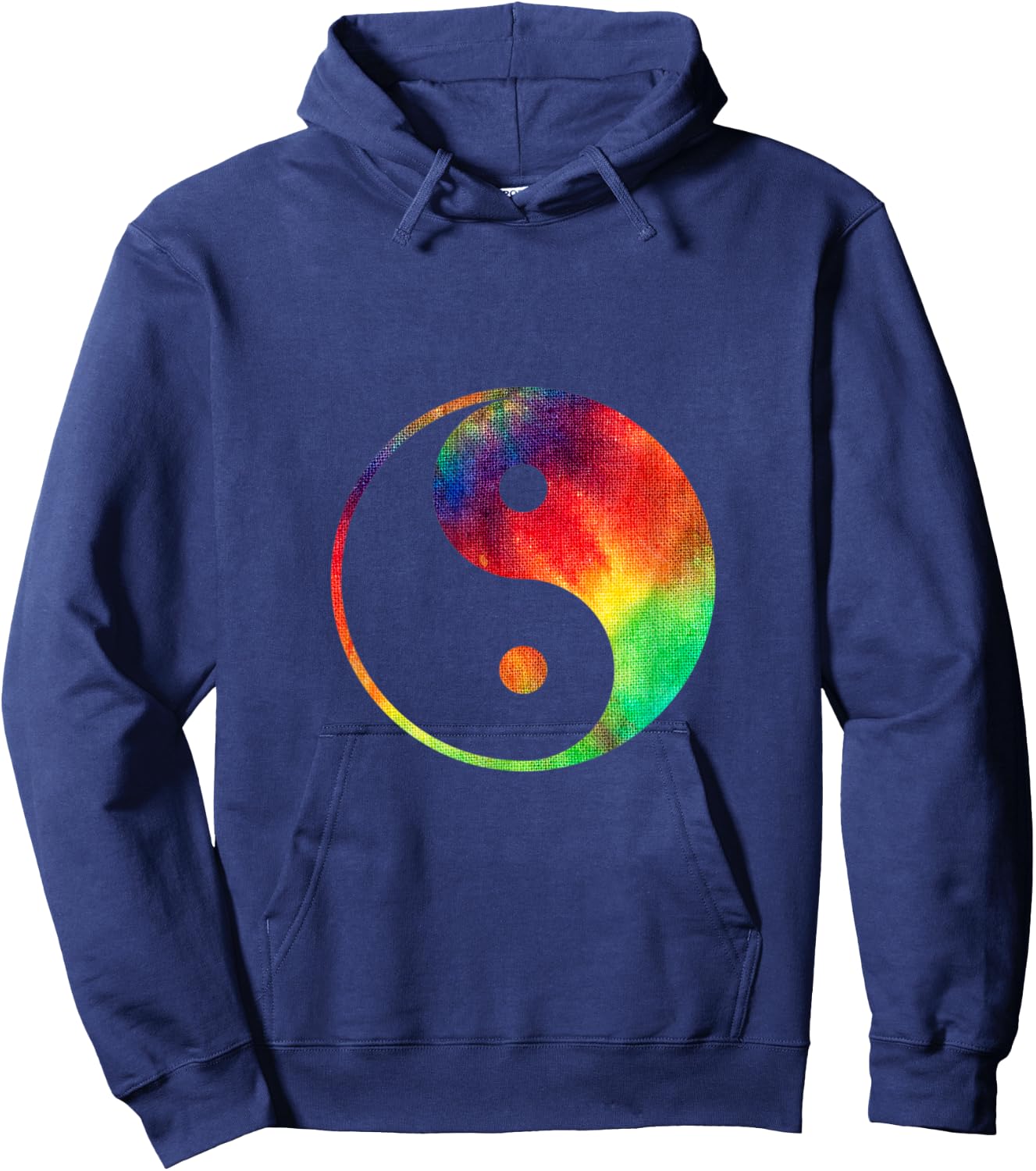 Tie Dye Yin Yang Tie Dyed Peace Symbol Inner Peace T Shirt Hoodie - Hoodie | Navy