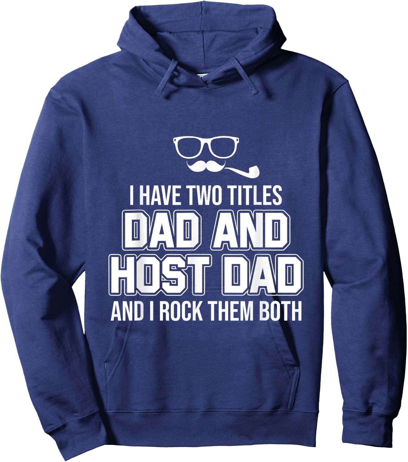 Foreign Host Family Dad Father Title Exchange Student Gift Hoodie - Hoodie | Navy