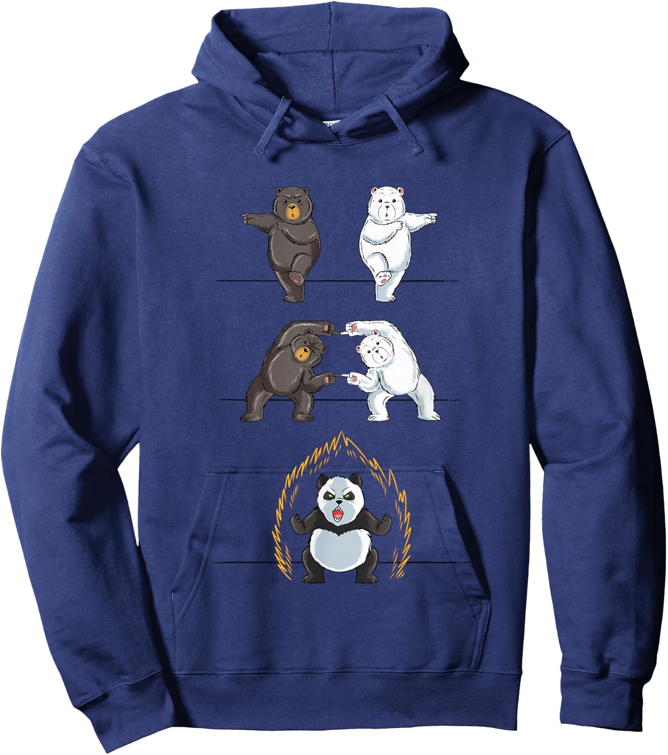 Funny Panda Panda Fusion Gift Shirt Cute Polar Bear Hoodie - Hoodie | Navy