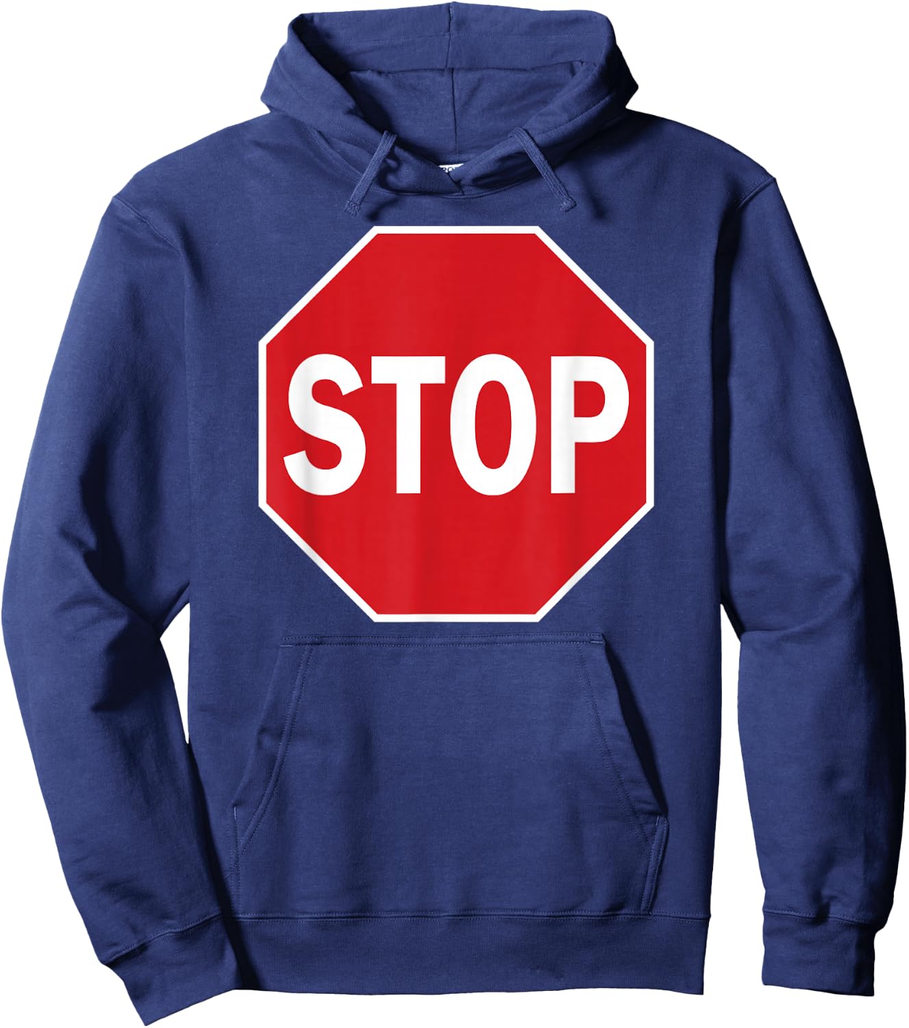 Stop Sign Gift Novelty Road Signs Halloween Outfit Hoodie - Hoodie | Navy