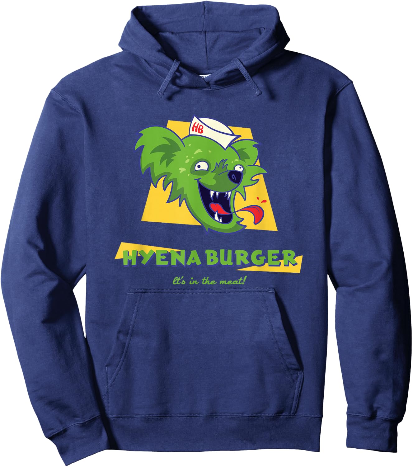 12 Monkeys Hyena Burger Comfortable - Official Hoodie - Hoodie | Navy