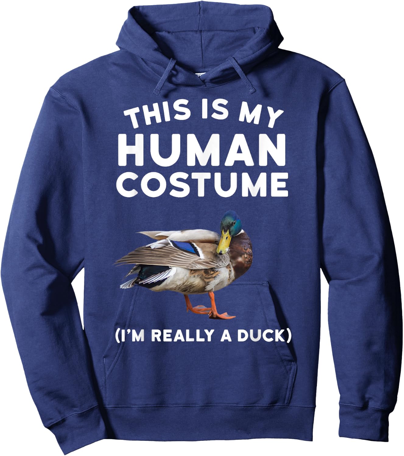 Mallard Duck Shirt - This is My Human Costume Duck Hoodie - Hoodie | Navy