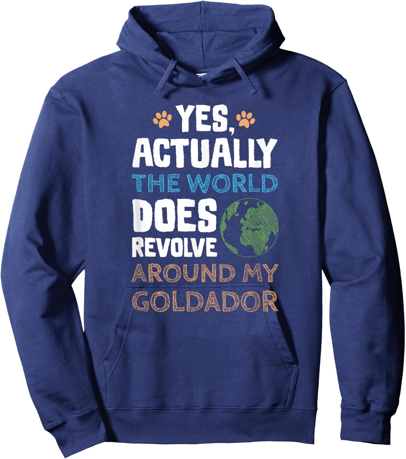 Funny Goldador Dog Gifts Men Women Hoodie - Hoodie | Navy