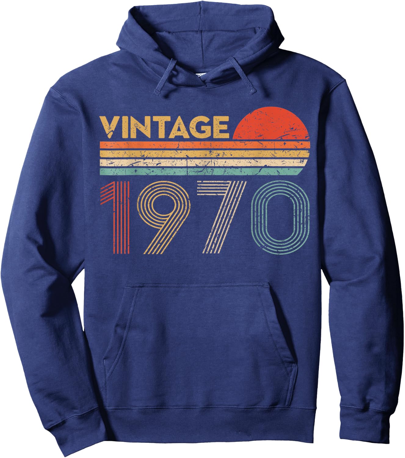 53 Year Old Birthday Vintage Classic Born In 1970 Hoodie - Hoodie | Navy