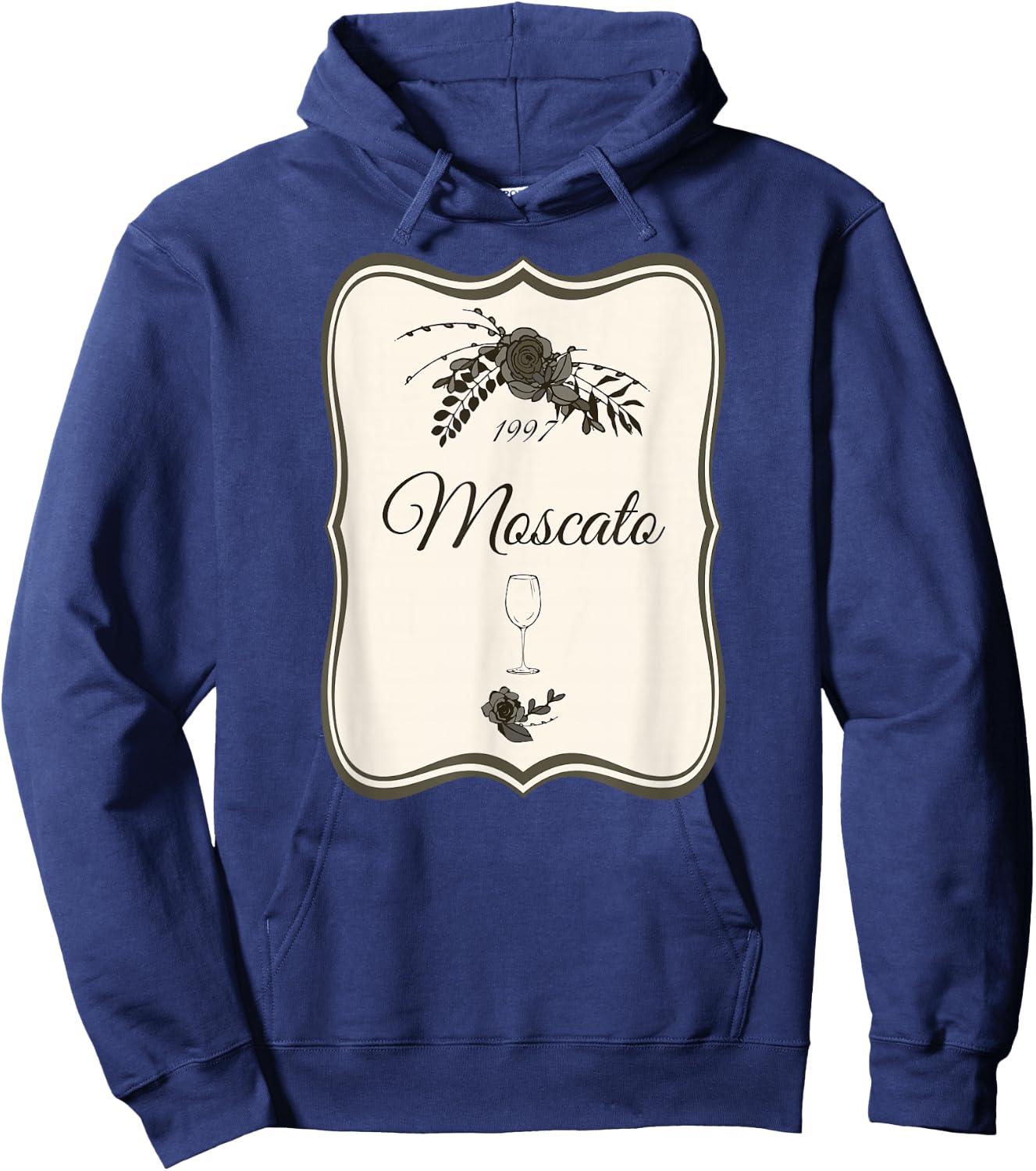 Cute Wine Bottle Halloween Costume Shirt 1997 Label Moscato Hoodie - Hoodie | Navy
